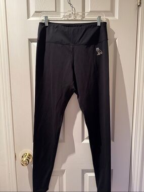 OVO Black Women's Leggings with Owl Logo